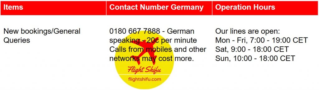 Ryanair Germany Contact Number